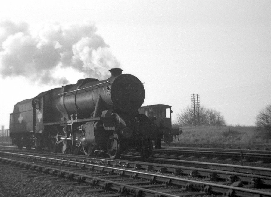 Steam locomotive at Knighton North Junction, Leicester