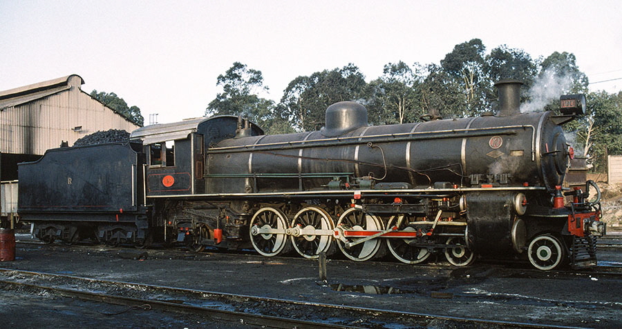 NRZ 12th class 4-8-2 locomotive no. 190, Bulawayo, Zimbabwe