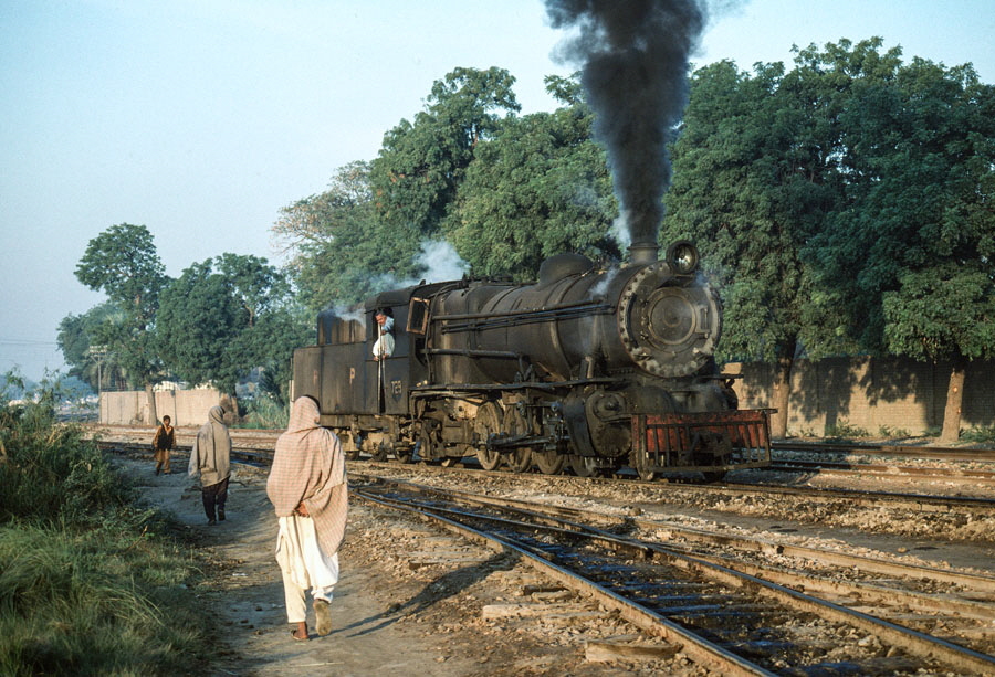Class YD 2-8-2 steam locomotive at Mirpur Khas, Pakistan