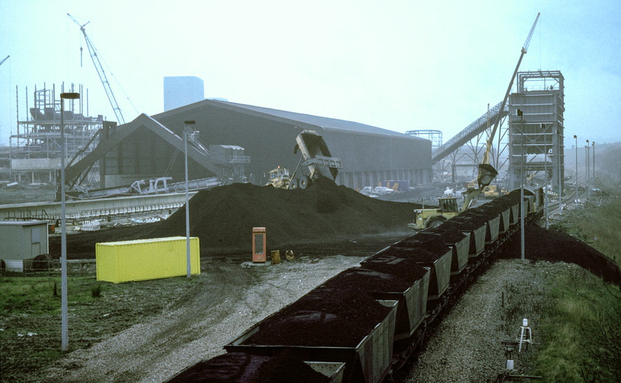 Coal train loading at Asfordby Colliery