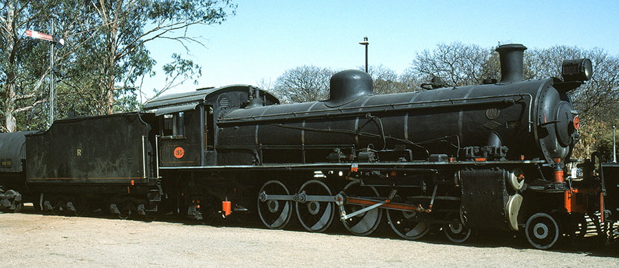 Rhodesian Railways 12th class 4-8-2 no. 190 at Bulawayo Railway Museum, Zimbabwe