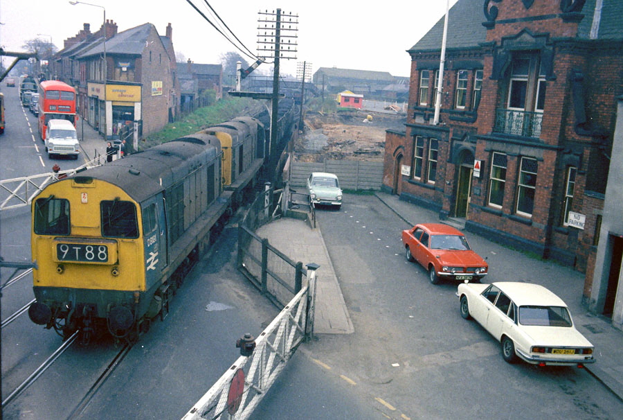 Old photograph, coal train, Coalville Crossing