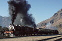 steam train in the Khyber Pass, photographs