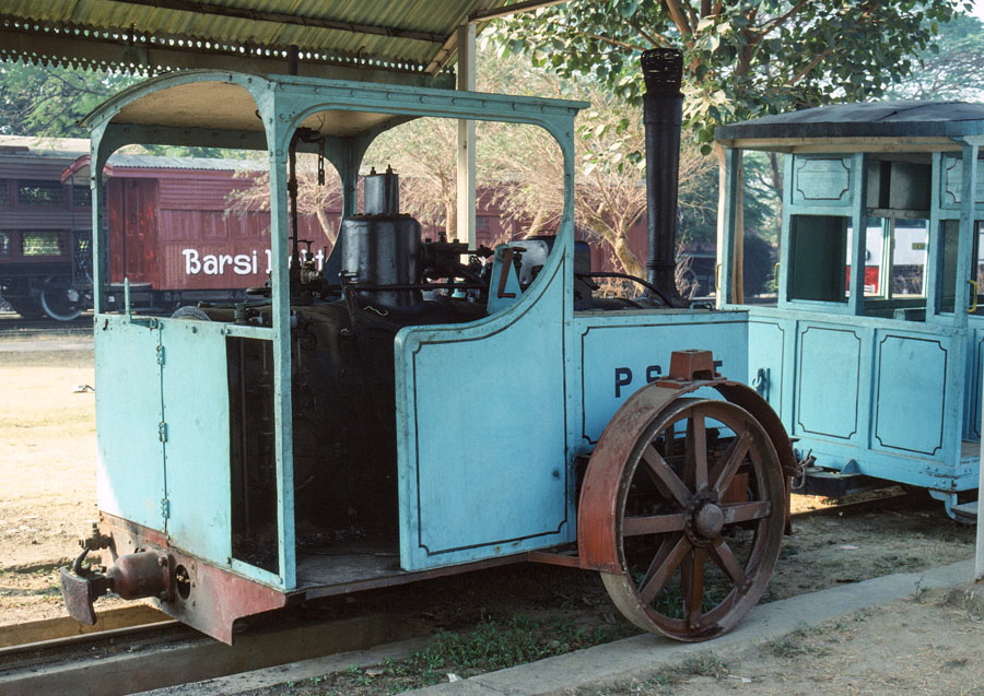 Patiala State Monorail 0-3-0T at the National Railway Museum, Delhi, India, 26th December 1993