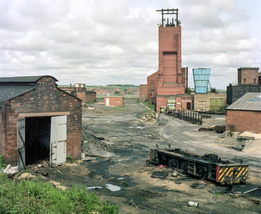 One of the two sets of headgear (the high pit) at Seaham colliery