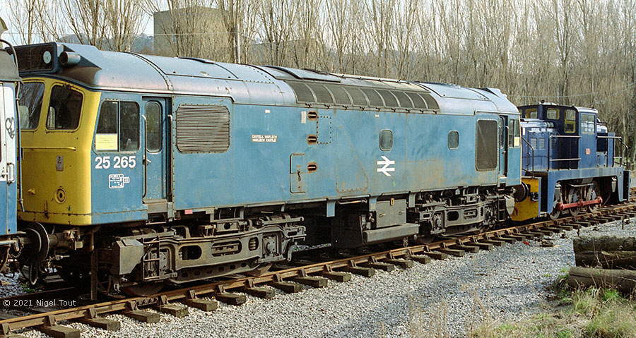 Class 25 25256 at Peak Rail