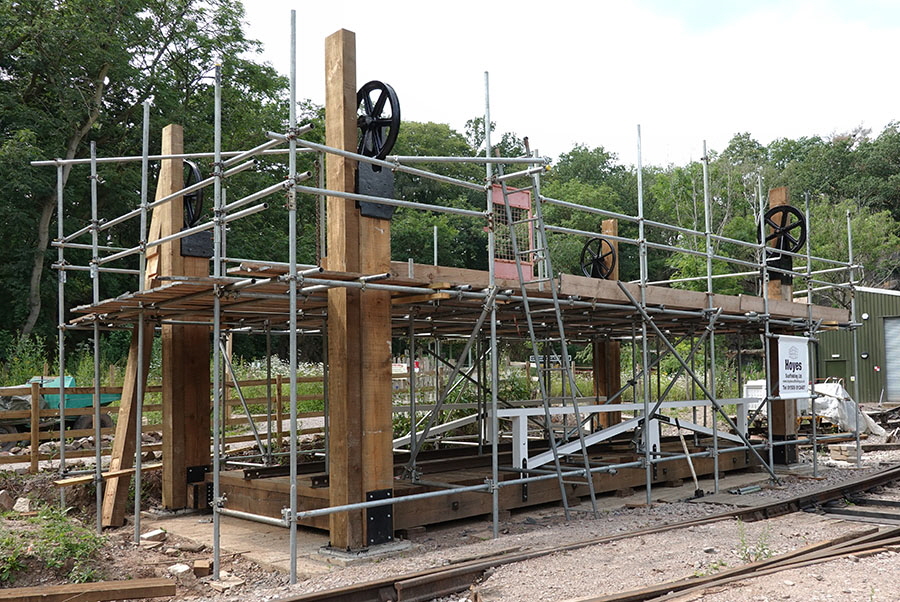 Lifting bridge rebuild under way