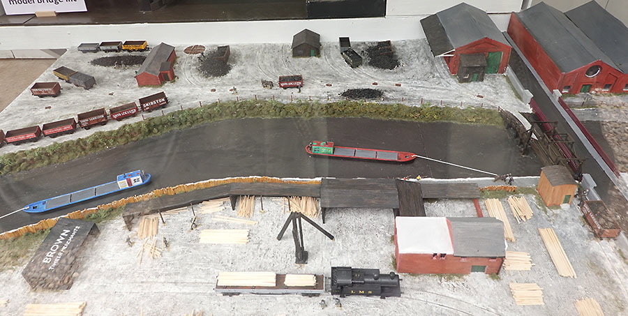 Model of Soar Lane wharves