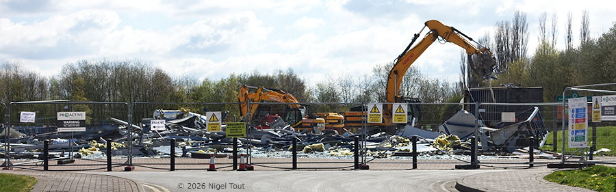 Completely demolished